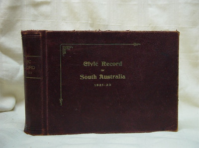 Civic Record of South Australia Set 1921 and 1936 - USB