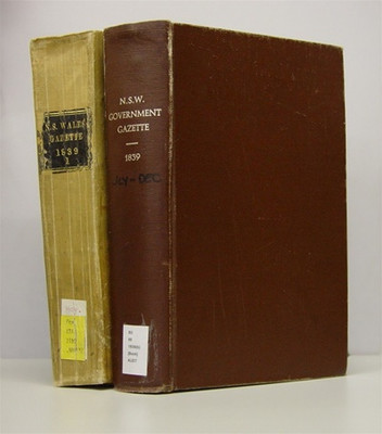 New South Wales Government Gazette 1839 - EBOOK