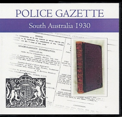 South Australian Police Gazette 1930 - EBOOK