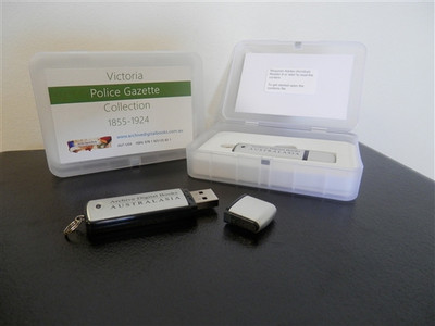 Victorian Police Gazettes Collection - USB
