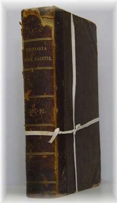 Victoria Police Gazette 1892 - EBOOK
