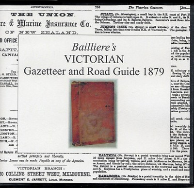 Bailliere's Victorian Gazetteer and Road Guide 1879 - EBOOK