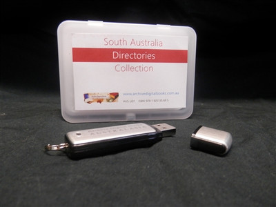 South Australian Post Office, Trade and Specialist Directories Collection - USB