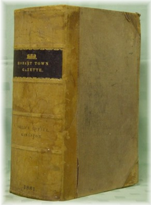 Hobart Town Gazette 1861 - EBOOK