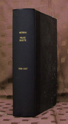 Victoria Police Gazette 1907 - EBOOK