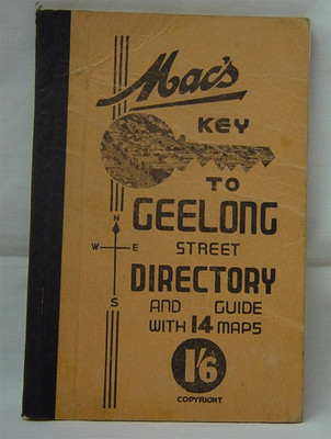 Geelong Street Directory and Guide (Mac's) c1937 - EBOOK