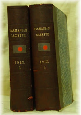 Tasmanian Government Gazette 1913 - EBOOK