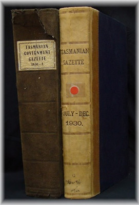 Tasmanian Government Gazette 1930 - EBOOK