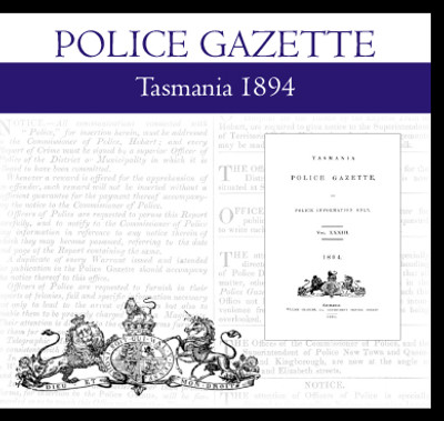 Tasmania Police Gazette 1894 - EBOOK