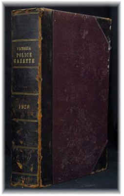 Victoria Police Gazette 1920 - EBOOK