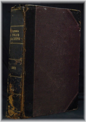 Victoria Police Gazette 1921 - EBOOK