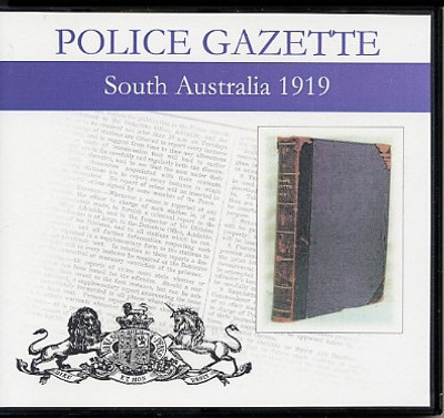 South Australian Police Gazette 1919 - EBOOK