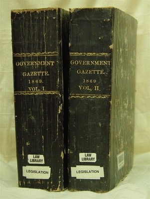 South Australian Government Gazette 1869 - EBOOK