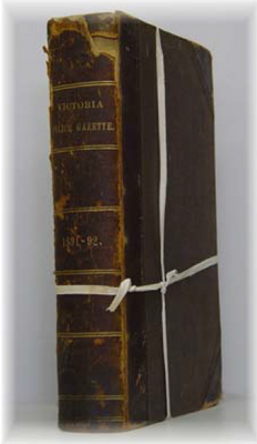 Victoria Police Gazette 1891 - EBOOK