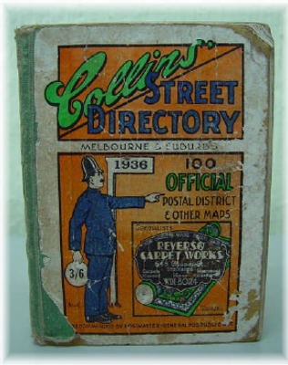 Melbourne and Suburbs Street Directory 1936 (Collins) - EBOOK