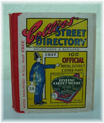 Melbourne and Suburbs Street Directory 1937 (Collins) - EBOOK