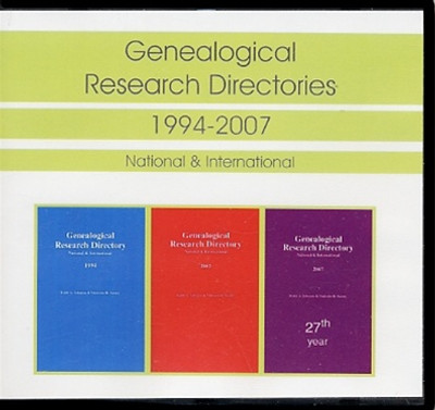 Genealogical Research Directories Set 1994-2007