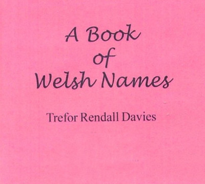 A Book of Welsh Names - EBOOK
