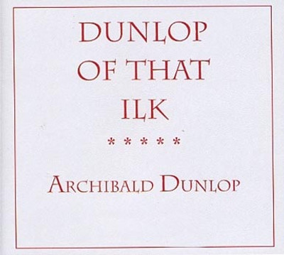 Dunlop of That Ilk - EBOOK