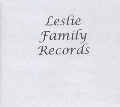 Leslie Family Records - EBOOK