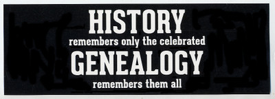 History Remembers Only the Celebrated Sticker