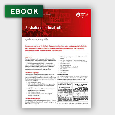 Handy Guide: Australian Electoral Rolls - EBOOK