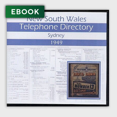 New South Wales Telephone Directory 1949: Sydney - EBOOK