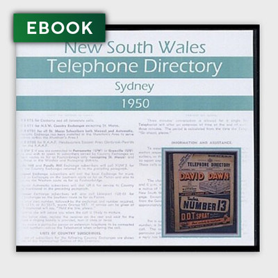 New South Wales Telephone Directory 1950: Sydney - EBOOK