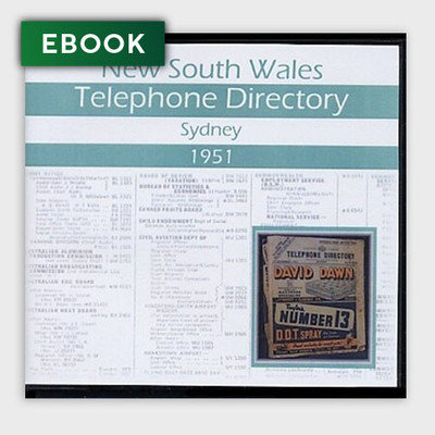 New South Wales Telephone Directory 1951: Sydney - EBOOK