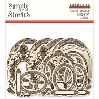 Simple Stories Simple Vintage Ancestry Frame Die-cuts (pack of 32)