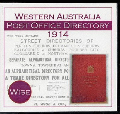 Western Australia Post Office Directory 1914 (Wise) - CD second