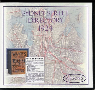 Sydney Street Directory 1924 (Wilson) - EBOOK
