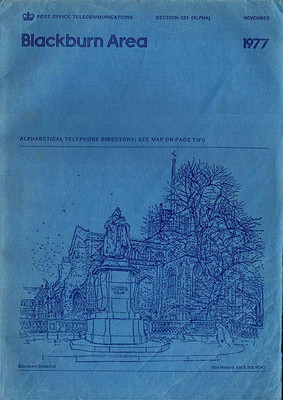 Lancashire Telephone Directory 1977: Blackburn