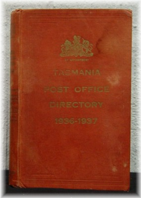 Tasmania Post Office Directory 1936 (Wise) - original