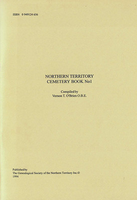 Northern Territory Cemetery Book No. 1 - SOLD OUT