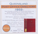 Queensland Post Office Directory 1933 (Wise) - EBOOK