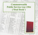 Commonwealth Public Service List 1904 ('Stud Book') - EBOOK