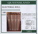 Queensland State Electoral Roll 1901 - EBOOK