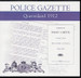Queensland Police Gazette 1912 - EBOOK