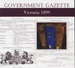 Victorian Government Gazette 1899 - USB