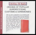 Origins of Popular Superstitions, Customs and Ceremonies - CD second
