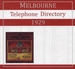 Melbourne Telephone Directory 1929 - EBOOK