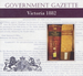Victorian Government Gazette 1882 - EBOOK