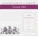 Victorian Government Gazette 1884 - EBOOK