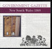 New South Wales Government Gazette 1869 - CD second