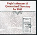 Pugh's Almanac and Queensland Directory 1861 - CD second - SOLD OUT