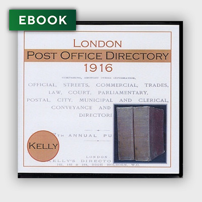 London 1916 (City) Kelly's Post Office Directory