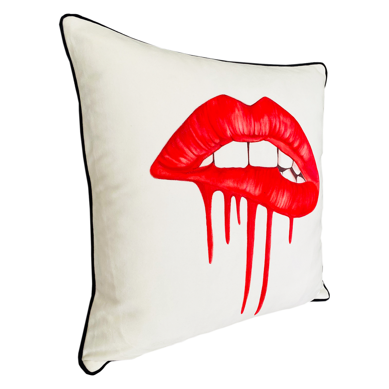 lip throw pillow
