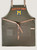 Unisex cotton canvas apron with towel loop, front pockets and personalized name option