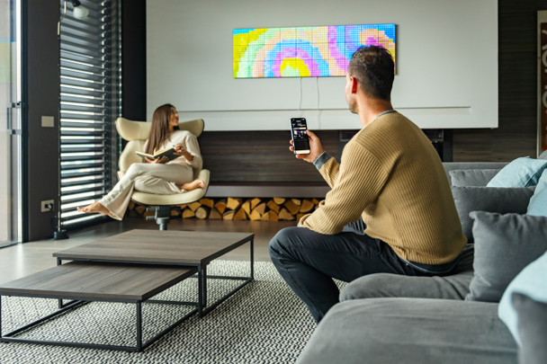 Twinkly SQUARES Erweiterungsblock mit 64 RGB LED